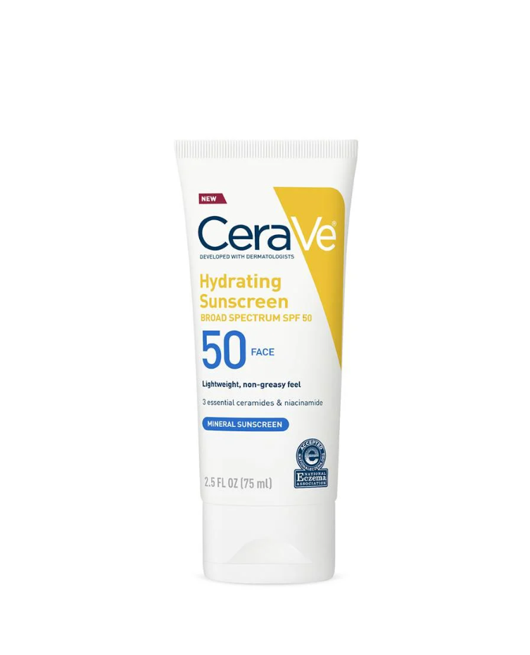 Hydrating Mineral Sunscreen SPF 50 Face Lotion – Lightweight Daily Sun Protection (50ml)